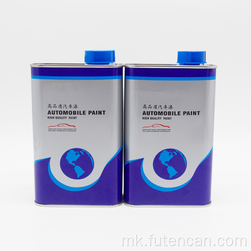 Правоаголна лимена конзерва од 1L празна моторно масло